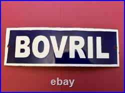 Vintage Bovril Enamel Sign Heavy Metal 2mm Thick