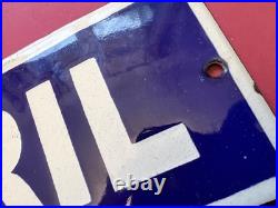 Vintage Bovril Enamel Sign Heavy Metal 2mm Thick