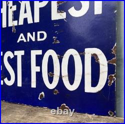 Vintage Bread Is The Cheapest And Best Food Enamel Sign Bakery