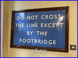 Vintage British Railways Scottish Region Framed Enamel Station Sign Original BR Vintage British Railways Scottish Region Framed Enamel Station Sign Original BR