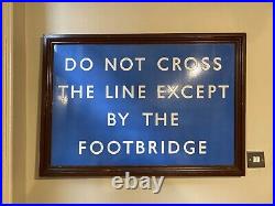 Vintage British Railways Scottish Region Framed Enamel Station Sign Original BR Vintage British Railways Scottish Region Framed Enamel Station Sign Original BR