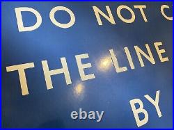Vintage British Railways Scottish Region Framed Enamel Station Sign Original BR Vintage British Railways Scottish Region Framed Enamel Station Sign Original BR