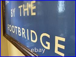 Vintage British Railways Scottish Region Framed Enamel Station Sign Original BR Vintage British Railways Scottish Region Framed Enamel Station Sign Original BR