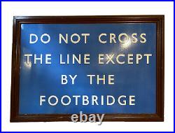 Vintage British Railways Scottish Region Framed Enamel Station Sign Original BR Vintage British Railways Scottish Region Framed Enamel Station Sign Original BR