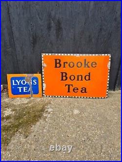 Vintage Brook Bond Tea Enamel Sign
