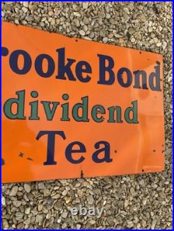 Vintage Brook Bond Tea Enamel Sign Not Petrol Pump Petrol Can Oil Can Advertisin