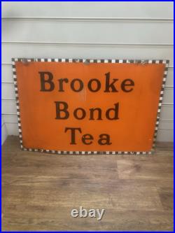 Vintage Brooke Bond Tea Enamel Advertising Sign