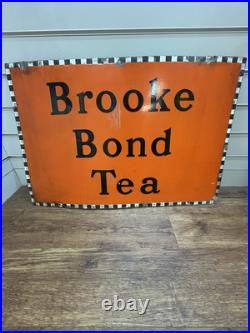 Vintage Brooke Bond Tea Enamel Advertising Sign