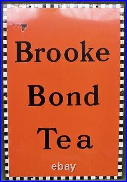 Vintage Brooke Bond Tea Enamel Sign 76cm x 51cm