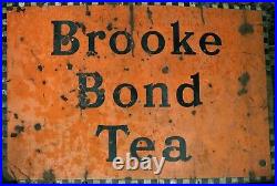 Vintage Brooke Bond Tea enamel sign 60 x 40 (Collection only)