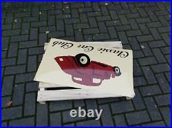 Vintage CLASSIC CAR CLUB Enamel Porcelain Sign / Great Gift for HOT ROD Car Fan