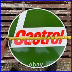 Vintage Castrol Enamel Sign, Not Vintage Petrol Pump