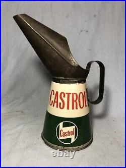 Vintage Castrol Motor Oil Pourer Not Enamel Sign Petrol Pump Petrol Can Shell
