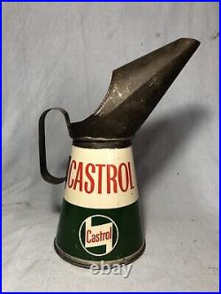 Vintage Castrol Motor Oil Pourer Not Enamel Sign Petrol Pump Petrol Can Shell