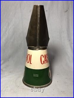 Vintage Castrol Motor Oil Pourer Not Enamel Sign Petrol Pump Petrol Can Shell