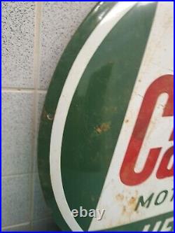 Vintage Castrol Motor Oil Wakefield Porcelain Enamel Advertising Sign 50cm