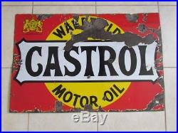 Vintage Castrol enamel sign