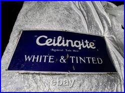 Vintage Ceilingite Enamel Sign