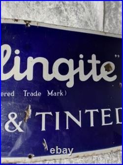 Vintage Ceilingite Enamel Sign