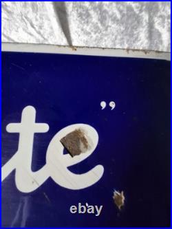 Vintage Ceilingite Enamel Sign