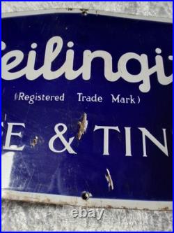 Vintage Ceilingite Enamel Sign