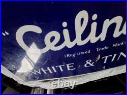 Vintage Ceilingite Enamel Sign