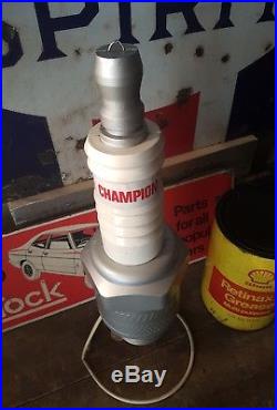 Vintage Champion Spark Plug Display Sign not Enamel