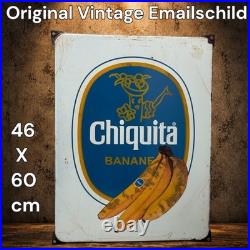 Vintage Chiquita Enamel Advertising Sign Emaille Plaque Vintage Chiquita Enamel Advertising Sign Emaille Plaque