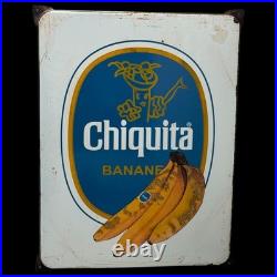 Vintage Chiquita Enamel Advertising Sign Emaille Plaque