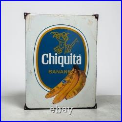 Vintage Chiquita Enamel Advertising Sign Emaille Plaque