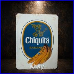 Vintage Chiquita Enamel Advertising Sign Emaille Plaque