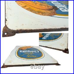 Vintage Chiquita Enamel Advertising Sign Emaille Plaque