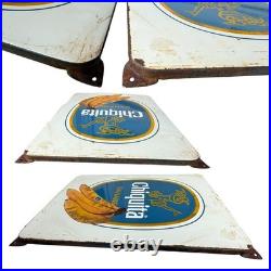 Vintage Chiquita Enamel Advertising Sign Emaille Plaque