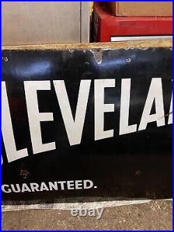 Vintage Cleveland Guaranteed Enamel Sign