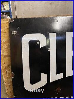 Vintage Cleveland Guaranteed Enamel Sign