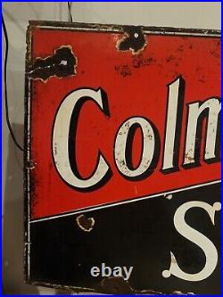 Vintage Coleman's Starch Original Enamel Advertising Sign