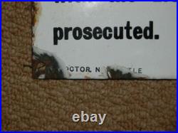 Vintage Colliery Electricity In Mines Rule 4 Original Enamel Sign