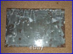 Vintage Colliery Electricity In Mines Rule 4 Original Enamel Sign