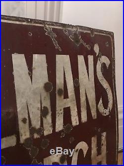 Vintage Colmans Starch Enamel Sign