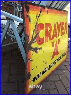 Vintage Craven A enamel sign