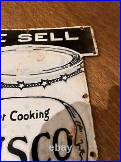 Vintage Crisco Proctor and Gamble Enamel Sign