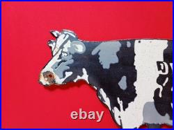Vintage DE-LAVAL Cow Cream Farm Porcelain Enamel Sign 8 x 5.5 Inches