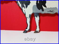 Vintage DE-LAVAL Cow Cream Farm Porcelain Enamel Sign 8 x 5.5 Inches