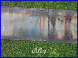 Vintage Daily Express Sold Here blue & white enamel advertising sign 40'' by 6'