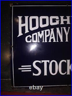 Vintage Dealers Sign Hooghly Ink Company Limited Stockist Porcelain Enamel Sign