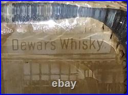 Vintage Dewar's Whisky Advertising Glass Paperweight The London Sand Blast Co Lt