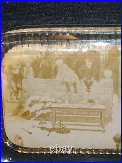 Vintage Dewar's Whisky Advertising Glass Paperweight The London Sand Blast Co Lt