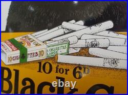 Vintage Dodo Designs Black Cat Cigarettes Enamel Sign