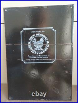 Vintage Dodo Designs Black Cat Cigarettes Enamel Sign