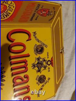 Vintage Dodo Designs Enamel Sign Colmans Mustard
